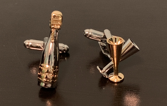 Time To Celebrate Champagne Bottle Cufflinks
