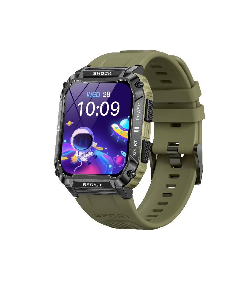 Rugged Smart Watch Large Dial for Men Android Compatible-0