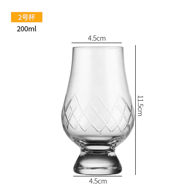 Crystal Whiskey Tasting Glass - ISO Professional Tulip Cup
