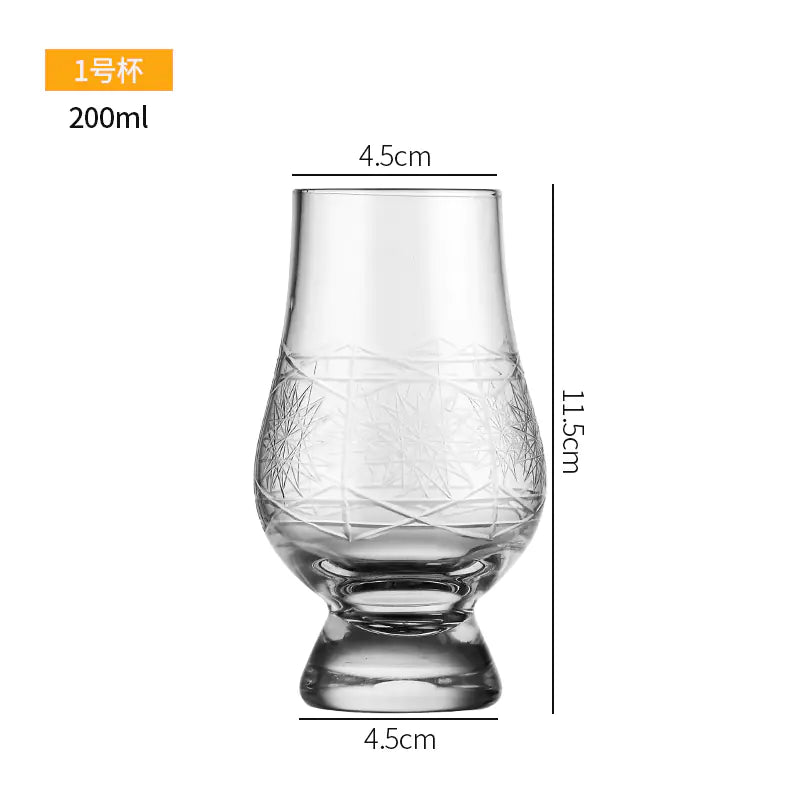 Crystal Whiskey Tasting Glass - ISO Professional Tulip Cup